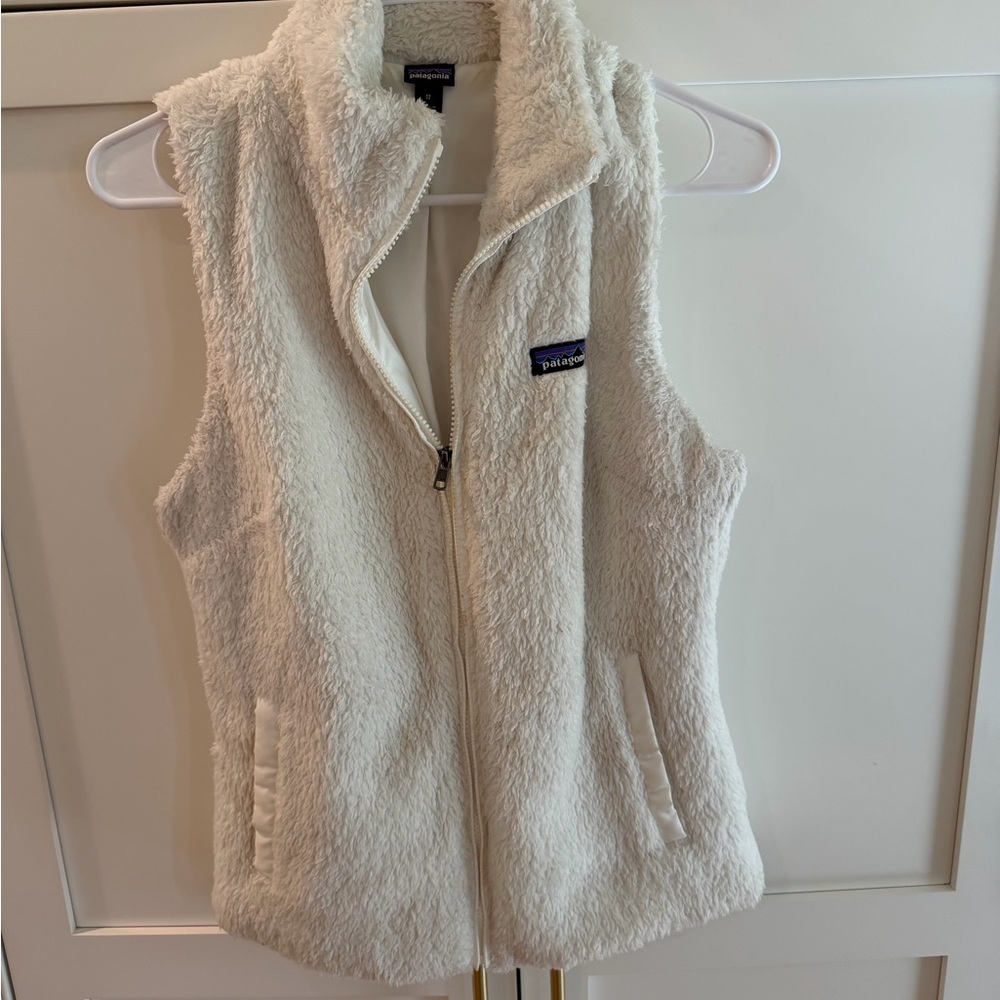 Patagonia Cream Sherpa Fleece Vest